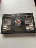 Amuseset 6 lepels 6 glaasjes 2 schalen en boekje in doos, Ophalen of Verzenden, Nieuw