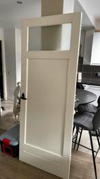 Witte deur, Doe-het-zelf en Verbouw, 80 tot 100 cm, Gebruikt, Ophalen, 200 tot 215 cm