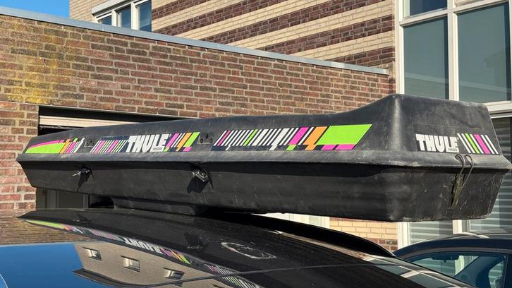 Thule Dakkoffer - Ski's en Bagage Vervoeren, Auto diversen, Dakkoffers, Gebruikt, Ophalen