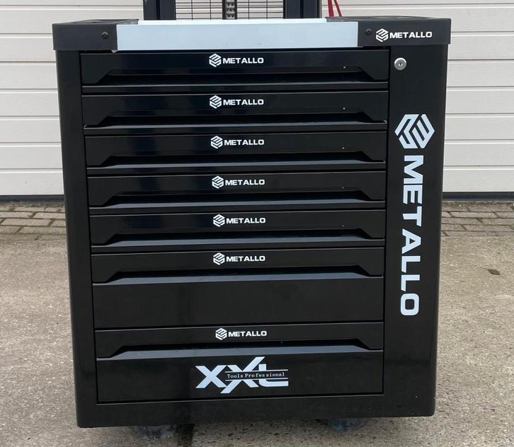 Metallo xxl 7laden 7 vol zwart gereedschapkar, Auto diversen, Autogereedschap, Nieuw, Ophalen of Verzenden