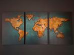 Wereldkaart canvas, Antiek en Kunst, Kunst | Schilderijen | Abstract, Ophalen