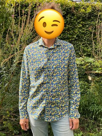 A Fish Named Fred maat M Lemon lange mouw geel/blauw beschikbaar voor biedingen