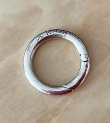 Ti-Sento zilveren clip ring 