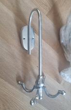 2 mooie zilverkeur wandkapstokken met draaibare haken, Ophalen of Verzenden, Nieuw, Wandkapstok, Minder dan 100 cm