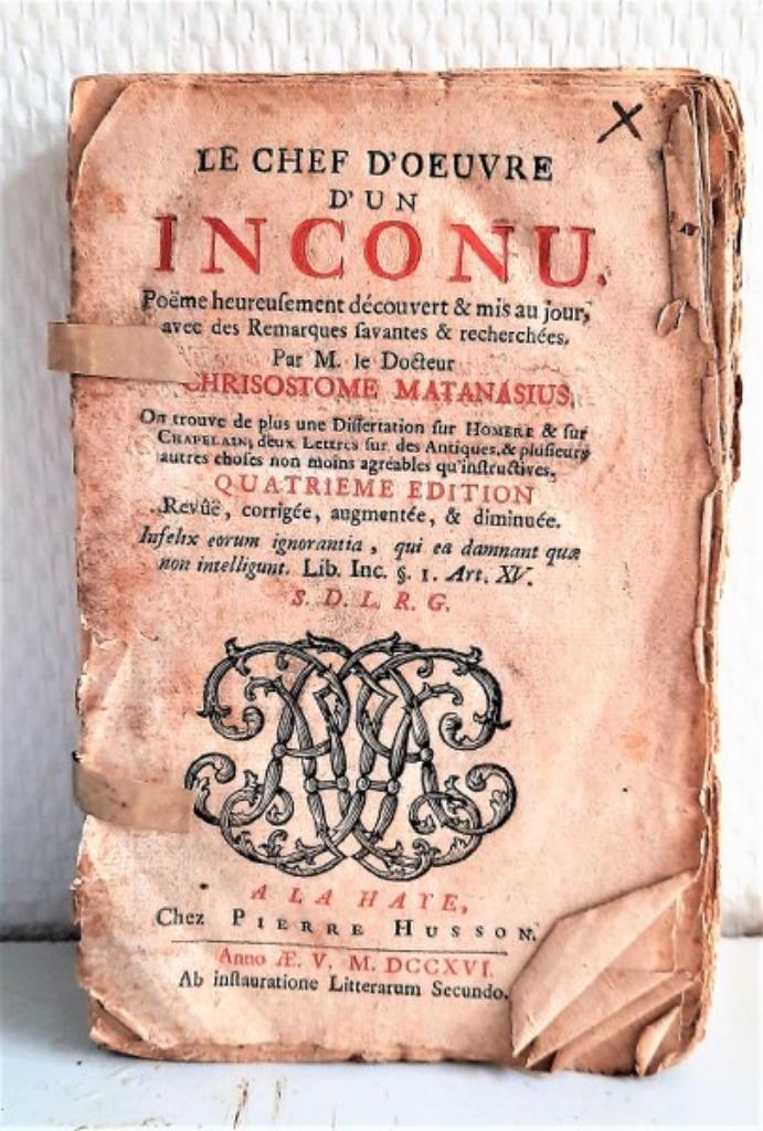 Matanasius - Le Chef d'oueuvre d'un Inconu, Antiek en Kunst, Antiek | Boeken en Bijbels, Ophalen