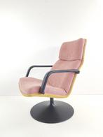 Artifort draaifauteuil Geoffrey Harcourt roze fauteuil geel, Stof, Ophalen of Verzenden, Zo goed als nieuw