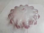 Vintage lampenkap paars Frans glas, Huis en Inrichting, Overige kleuren, Ophalen of Verzenden, Zo goed als nieuw, Overige vormen