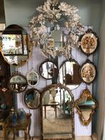 Diverse vintage spiegels metaal hout ovaal rond rechthoekig, Huis en Inrichting, Woonaccessoires | Spiegels, Ophalen, Minder dan 50 cm