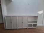 Billy boekenkasten met Oxberg deuren, wit, Huis en Inrichting, Ophalen, 100 tot 150 cm, 50 tot 100 cm, Zo goed als nieuw