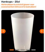 100 hard plastic bekers 25cl, Ophalen of Verzenden, Zo goed als nieuw, Overige materialen, Overige stijlen
