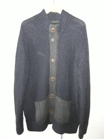 Petrol Industries Donkerblauw Vest Met Rits en Knopen Mt 3XL beschikbaar voor biedingen