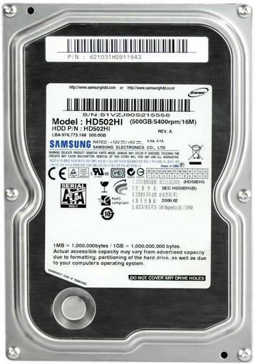 Samsung Spinpoint F3 HD502HJ 3.5" 500 GB SATA beschikbaar voor biedingen