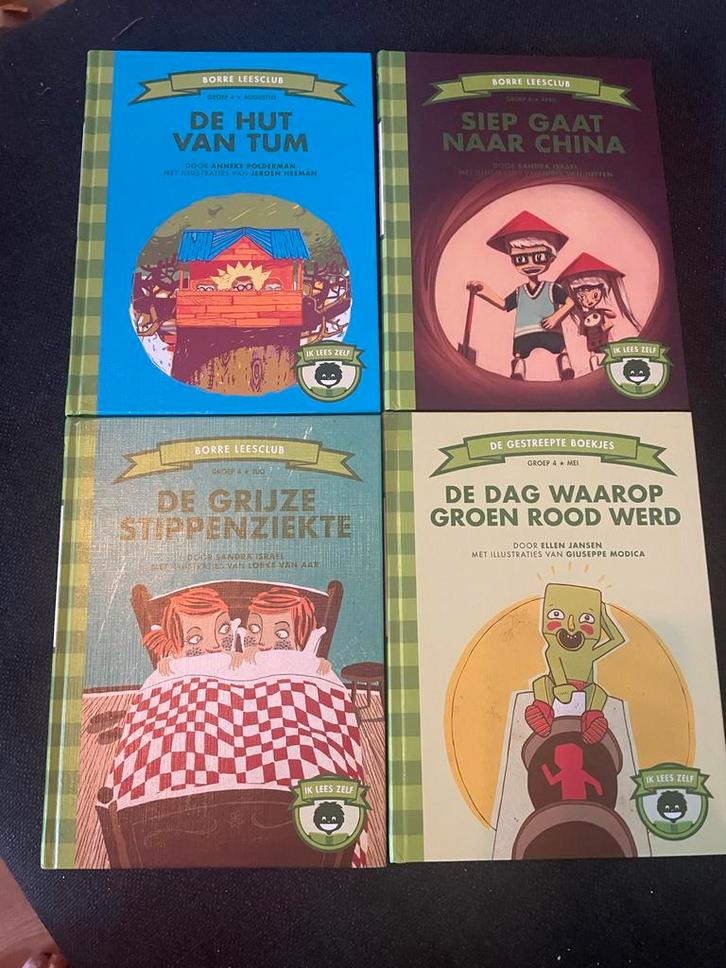 Borre Leesclub - 4 Kinderboeken, Boeken, Kinderboeken | Jeugd | onder 10 jaar, Zo goed als nieuw, Ophalen of Verzenden