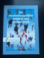 De maatschappelijke context van Sociaal werk, Boeken, Zo goed als nieuw, Noordhoff Uitgevers, Alpha, HBO