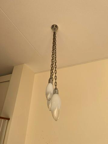 Quasar holland ketting hanglamp met drie lampen  beschikbaar voor biedingen