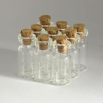 12 Lege Flesjes / Vloeistof Houder Fles Leeg Glazen Glas beschikbaar voor biedingen