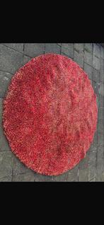 Rood rond tapijt, Huis en Inrichting, Stoffering | Tapijten en Kleden, Gebruikt, 100 tot 150 cm, Rond, Ophalen of Verzenden