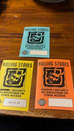 The Rolling Stones drie security backstage passen unused, Ducoso, Nieuw, Ophalen of Verzenden, Ducoso