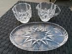 Kristallen Roomstel puntgaaf 3 delig, Antiek en Kunst, Antiek | Glas en Kristal, Ophalen of Verzenden
