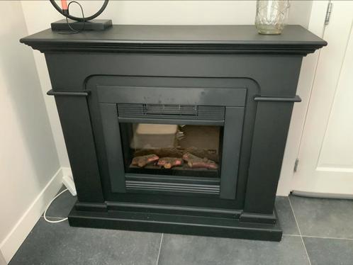 Electrische haard met schouw, Huis en Inrichting, Haarden, Gebruikt, Elektrische haard, Ophalen
