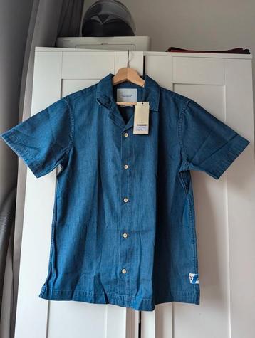 NIEUW Denim short sleeve shirt. Scotch & Soda maat S  beschikbaar voor biedingen