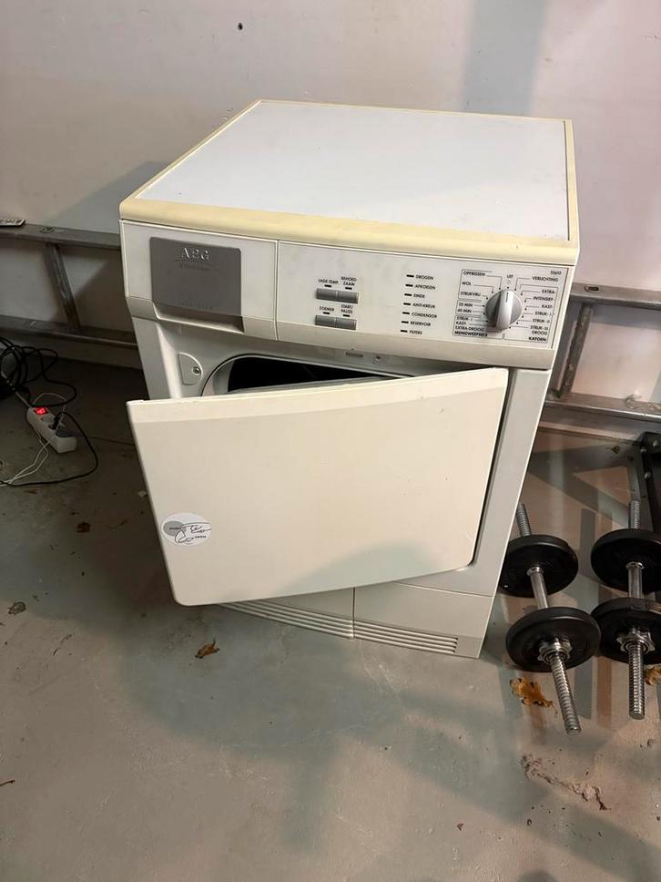 AEG Condensdroger (Lekt) - Voor Onderdelen/Reparatie, Witgoed en Apparatuur, Wasdrogers, Gebruikt, Condens, Voorlader, 6 tot 8 kg