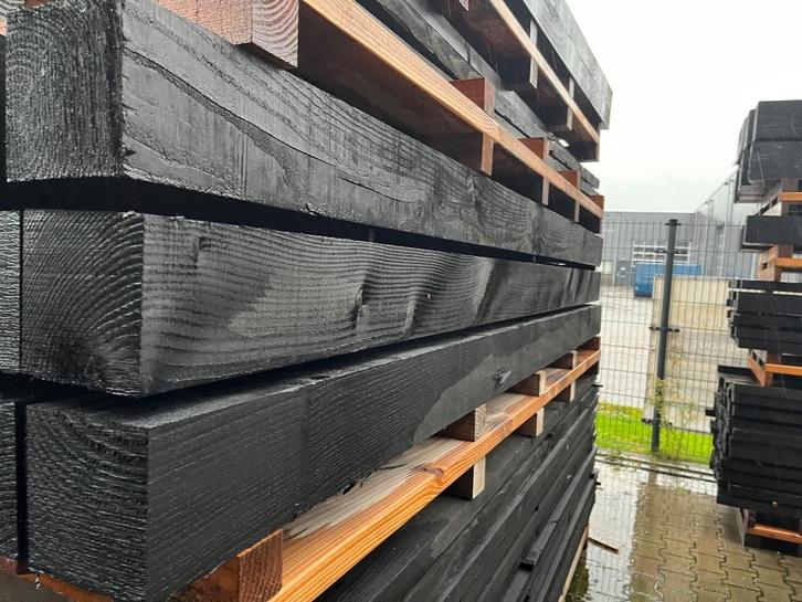 Zwarte Douglas palen en balken, Tuin en Terras, Palen, Balken en Planken, Nieuw, Balken, 250 cm of meer, Ophalen