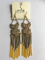 Mia Collection by Kim Min Sun gele kettinkjes hang oorbellen, Overige materialen, Hangers, Nieuw, Ophalen of Verzenden