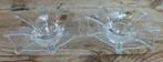 2 Kristallen kandelaars, RCR, Royal Crystal Rock, Huis en Inrichting, Woonaccessoires | Kandelaars en Kaarsen, Overige materialen
