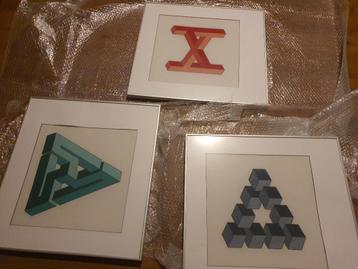 Braille Schilderijen (3 stuks) beschikbaar voor biedingen