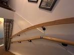 Houten Trapleuning - Ronde Vorm, Blank Hout, Doe-het-zelf en Verbouw, Ophalen, Zo goed als nieuw, Trap, Minder dan 2 meter