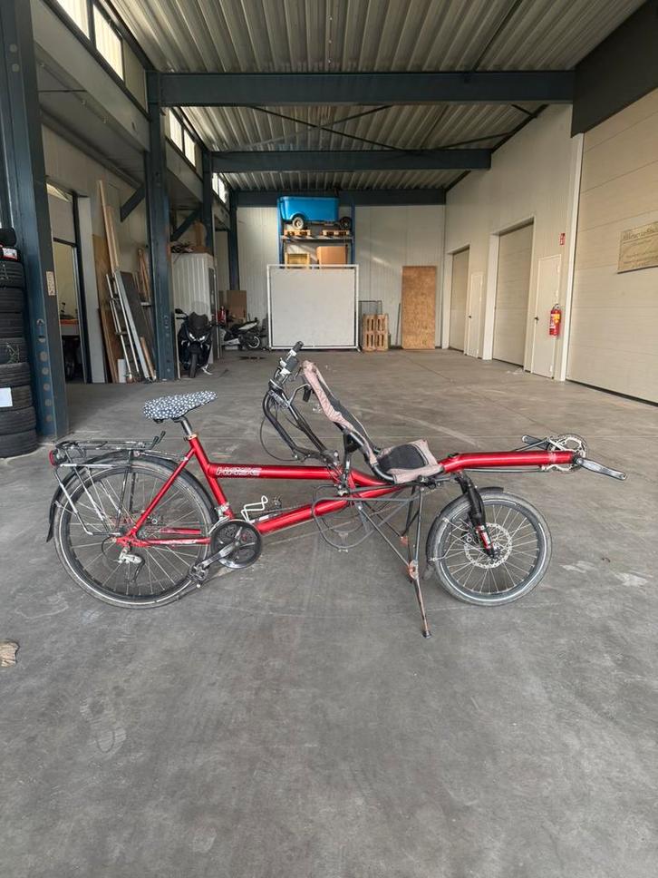 Hase Pino tandem met Shimano deore groep, Fietsen en Brommers, Fietsen | Tandems, Gebruikt, 10 tot 15 versnellingen, Ophalen of Verzenden