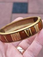 Vintage 90's modernist messing armband, Sieraden, Tassen en Uiterlijk, Armbanden, Ophalen of Verzenden, Zo goed als nieuw, Zilver