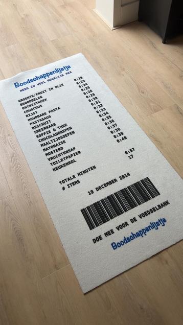 Bankzitters Boodschappenlijstje Vloerkleed (300 stuks)  beschikbaar voor biedingen