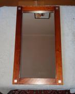 Mooie vintage spiegel met kersenhouten lijst 68 x 38, Antiek en Kunst, Ophalen, Rechthoekig, Minder dan 50 cm, Minder dan 100 cm