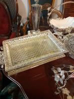 Mooi zilver kleurige dienblad, Huis en Inrichting, Woonaccessoires | Dienbladen, Ophalen of Verzenden, Zo goed als nieuw, Rechthoekig