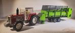 Britains Massey Ferguson 2680 + Siku Deutz Fahr FE 570, Hobby en Vrije tijd, Modelauto's | 1:32, Ophalen of Verzenden, Zo goed als nieuw