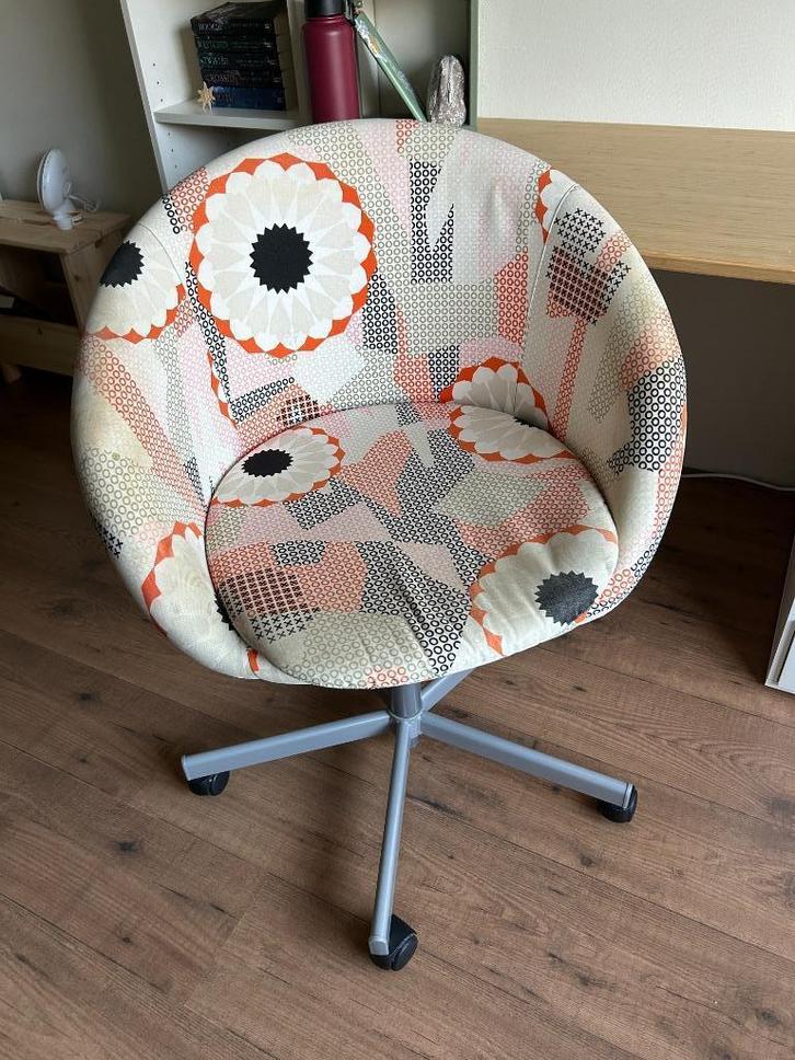 Ikea Skruvsta bureaustoel met print, Huis en Inrichting, Bureaustoelen, Gebruikt, Bureaustoel, Overige kleuren, Ophalen