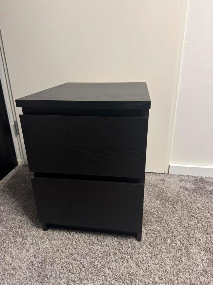 Ikea malm nachtkastjes 2x, Huis en Inrichting, Slaapkamer | Nachtkastjes, Zo goed als nieuw, 55 tot 70 cm, Minder dan 45 cm, Ophalen