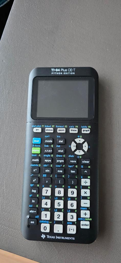 Grafische rekenmachine - TI-84 Plus CE-T Python Edition, Diversen, Rekenmachines, Gebruikt, Grafische rekenmachine, Ophalen of Verzenden