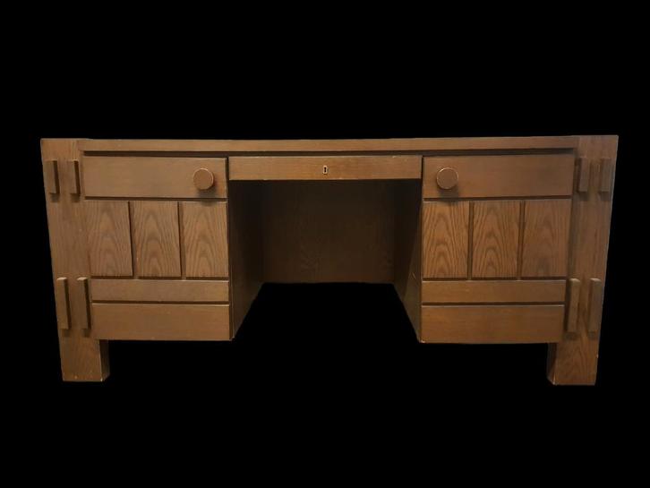 Brutalistisch bureau # Giovanni Michelucci # Poltronova 60s, Huis en Inrichting, Bureaus, Gebruikt, Bureau, Ophalen of Verzenden