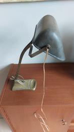 Art Deco notarislamp 1930 Belgie, Ophalen of Verzenden, Gebruikt, Metaal, Vintage