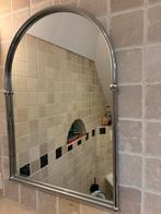 Spiegel met zwaar verchroomd frame, Huis en Inrichting, Woonaccessoires | Spiegels, Gebruikt, 100 tot 150 cm, Ophalen of Verzenden
