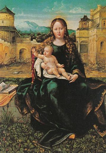 Mooie devotiekaart van Maria en Kind - Albrecht Durer beschikbaar voor biedingen