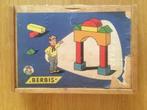 Vintage / retro antieke houten puzzel / blokkendoos Berbis, Ophalen of Verzenden