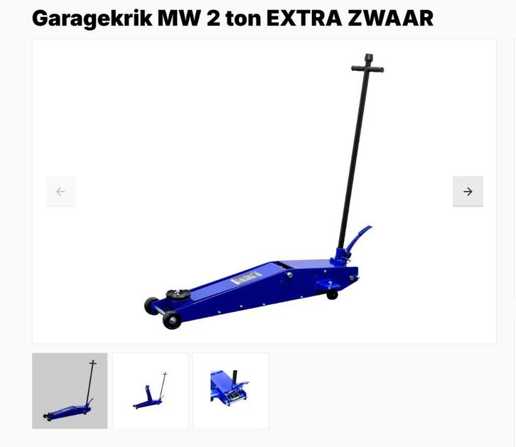 Mammuth Garage krik 2-ton GROOT, Auto diversen, Krikken, Zo goed als nieuw, Garagekrik, Hydraulisch, Ophalen