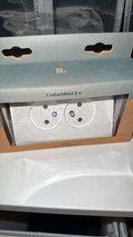 Berker contactdoos 2x, Ophalen of Verzenden, Nieuw, Stopcontact