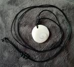 Shiva shell fossiel schelp ketting verstelbaar, Overige materialen, Verstelbaar, Zwart, Ophalen of Verzenden
