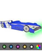 Nieuwe Kinderbed raceauto met LED-verlichting blauw 90x200cm, Nieuw, Lattenbodem, Ophalen of Verzenden, 85 tot 100 cm