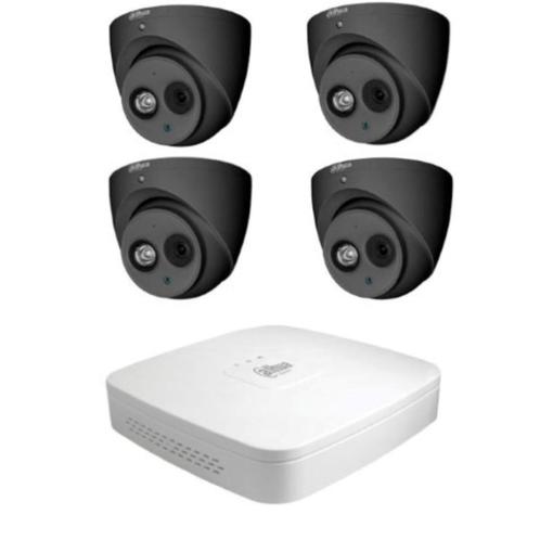 2MP Dahua beveiligingscamera set / 4CH DVR + 4x camera's, Audio, Tv en Foto, Videobewaking, Nieuw, Buitencamera, Ophalen of Verzenden